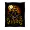 Stupell Industries Spooky Pumpkin Skeleton Haunted Woods Framed Floater Canvas Wall Art